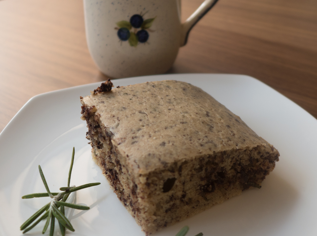 Rosemary and bittersweet olive oil cake