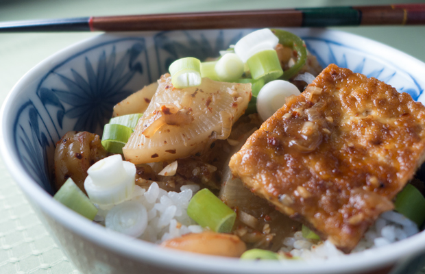 Korean tofu and radish