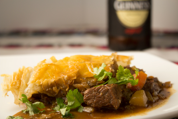 Steak and guinness pie