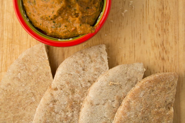 Muhammara: roasted red pepper and walnut dip