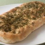 Middle Eastern flatbread with dried fenugreek leaves