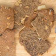 Walnut, brown rice and buckwheat crackers